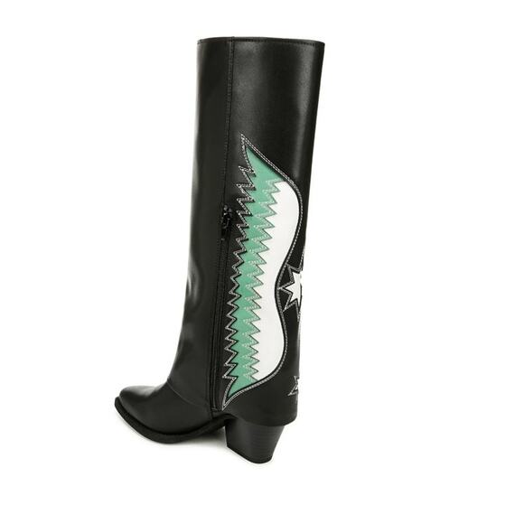 Rowena Shoes - Brand New Zodiac Womens Rowena-Wings Zip Tall Western Boots